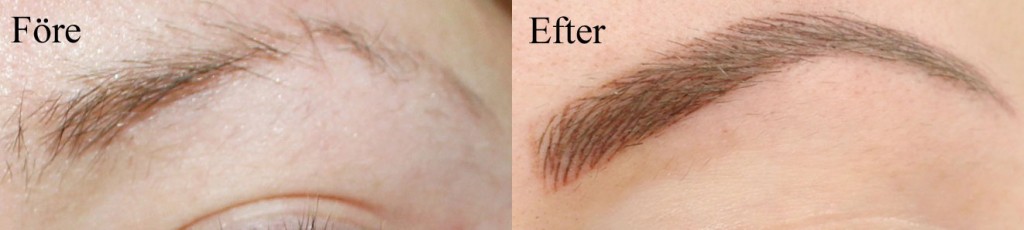 Tattoo your eyebrows before and after