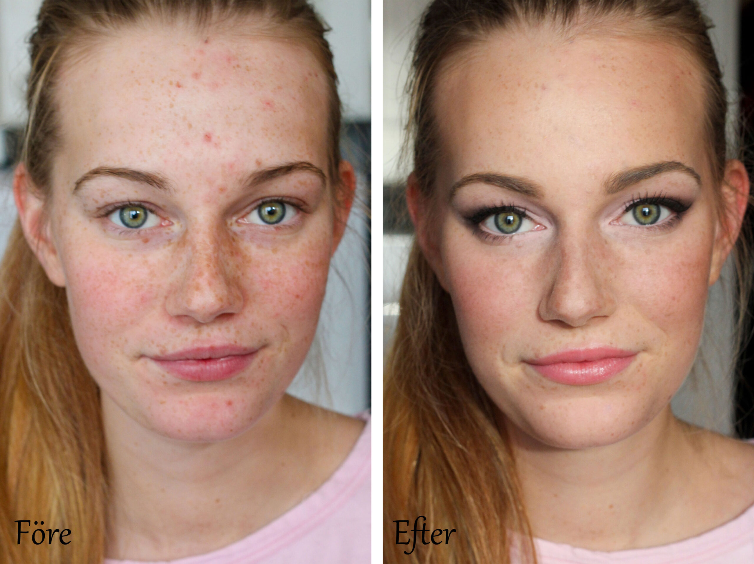 maquillaje antes y después