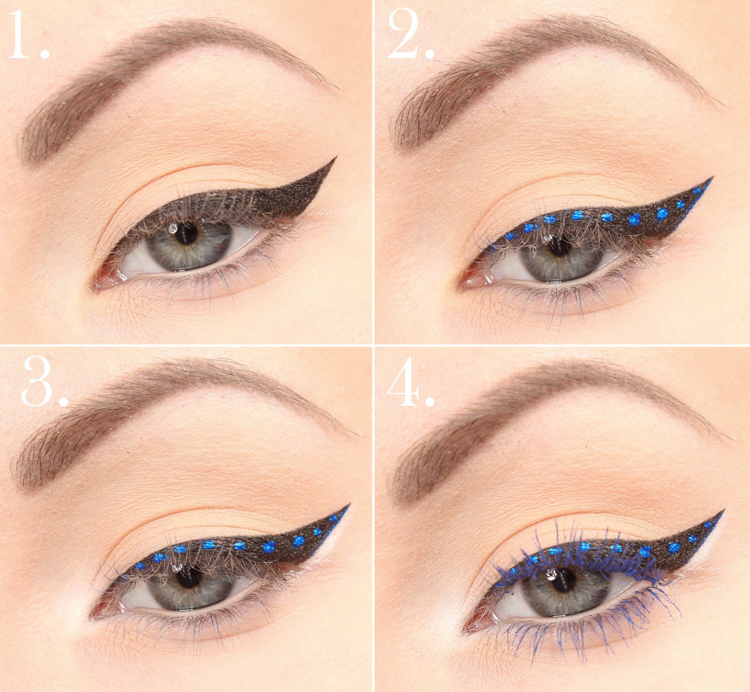 Dotted eyeliner tutorial (Step by step)