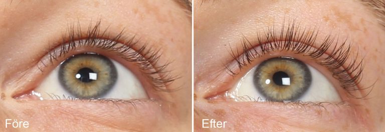 Sérum para pestañas antes y después Beauty Lash