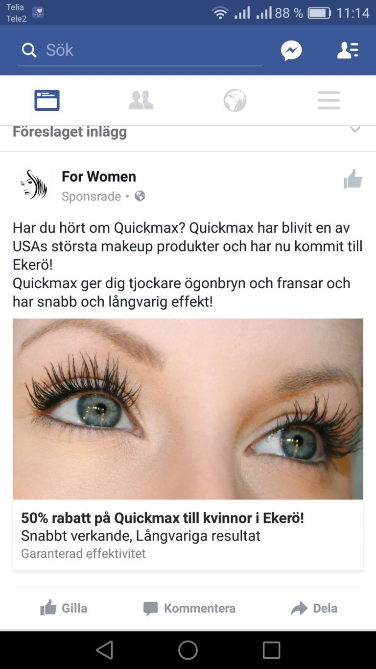 Warning for false advertising!