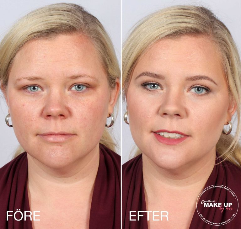 Cambio de imagen con maquillaje - Antes y después