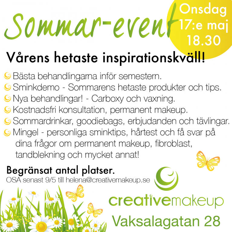 Sommar-event på Creative Makeup!