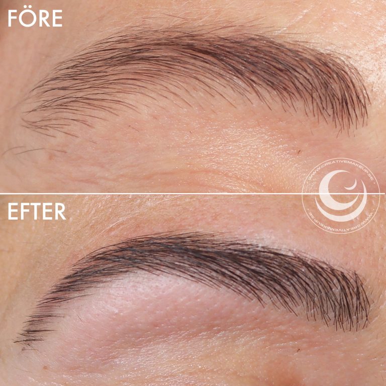 Depilación y coloración de cejas
