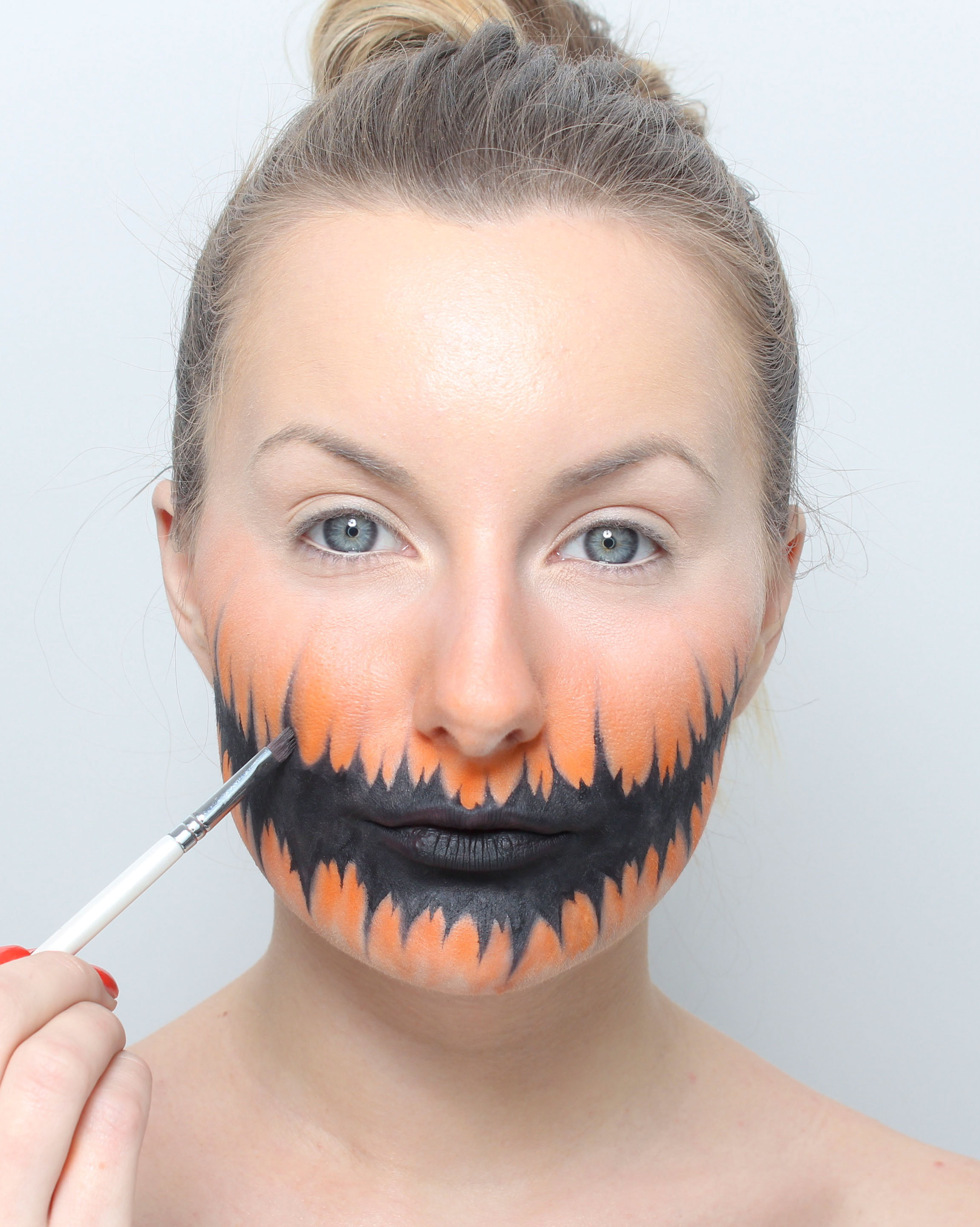 step 6 Halloween Pumpkin Makeup Tutorial
