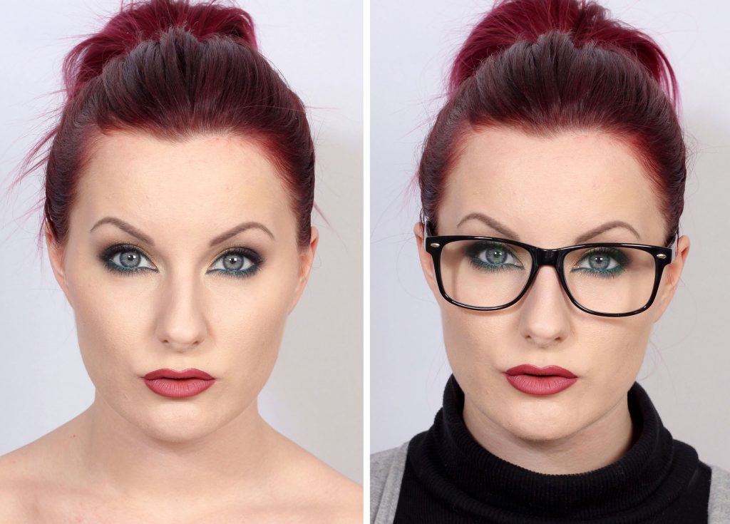 5 makeup tips for glasses before and after