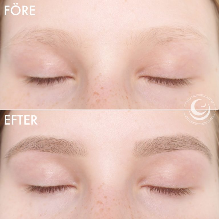 Color de cejas brillantes