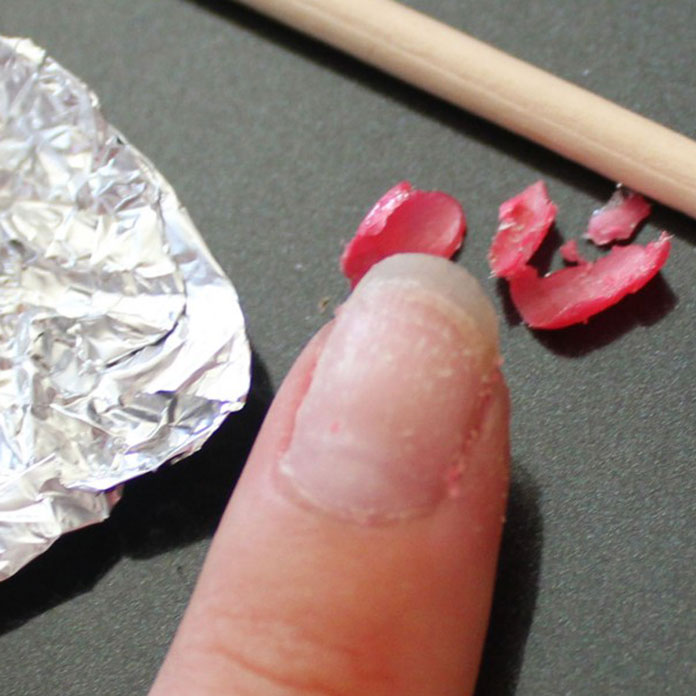 remove nail polish damaged ribbed, brittle, striped nails